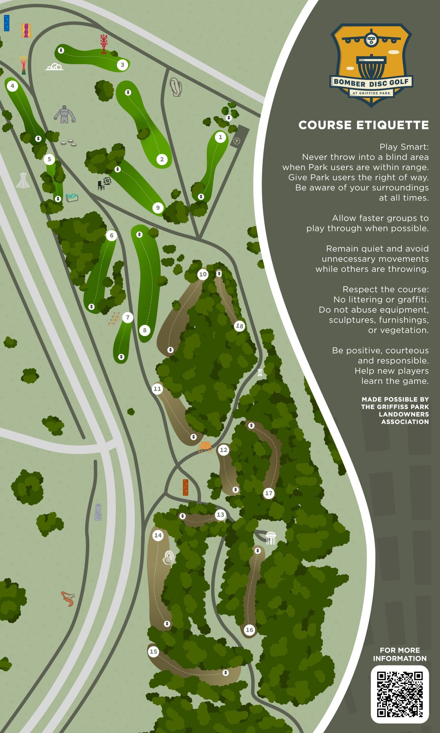Disk Gold Course Map